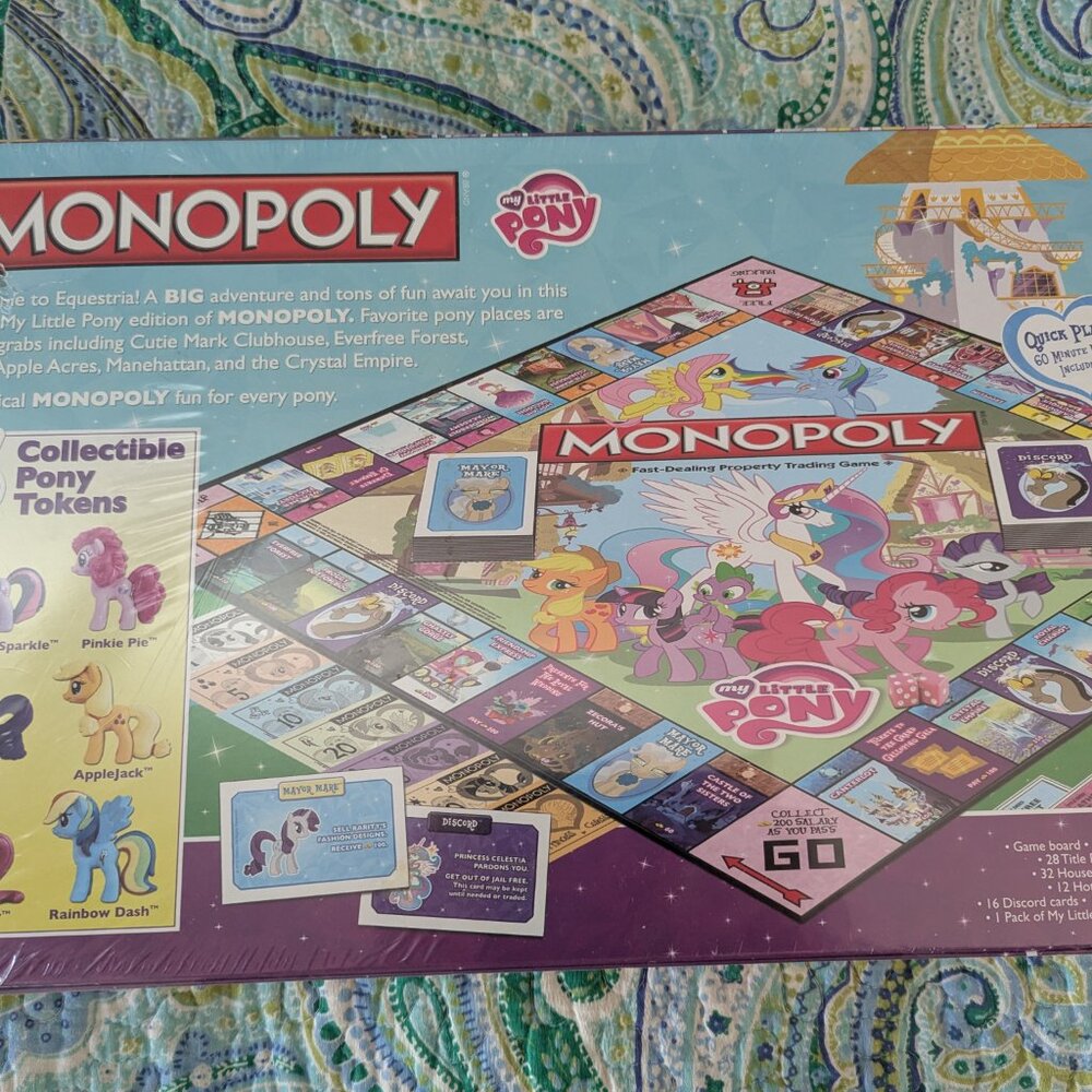 My Little Pony Monopoly Board Game NIB - Picture 2 of 8